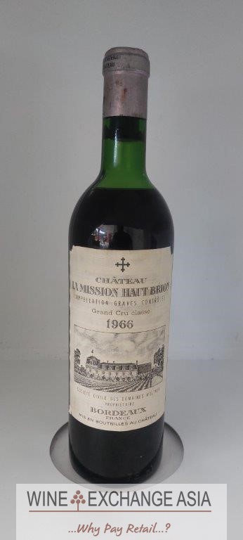 (image for) La Mission Haut Brion Grand Cru 1966 - Water stained Label & Damaged Capsule - WAS:$630++